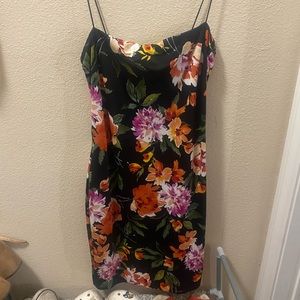 Floral, fitted dress